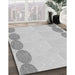 Patterned Platinum Gray Rug in Family Room, pat2818gry