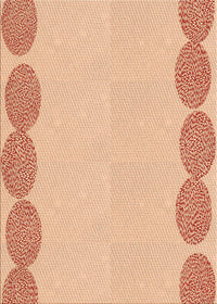 Machine Washable Transitional Pastel Orange Rug, wshpat2818org