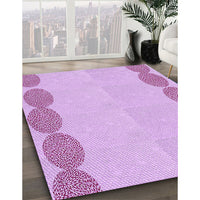 Patterned Blossom Pink Rug, pat2818pur