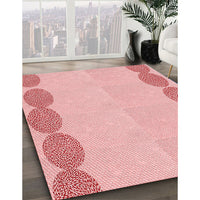 Patterned Red Rug, pat2818rd