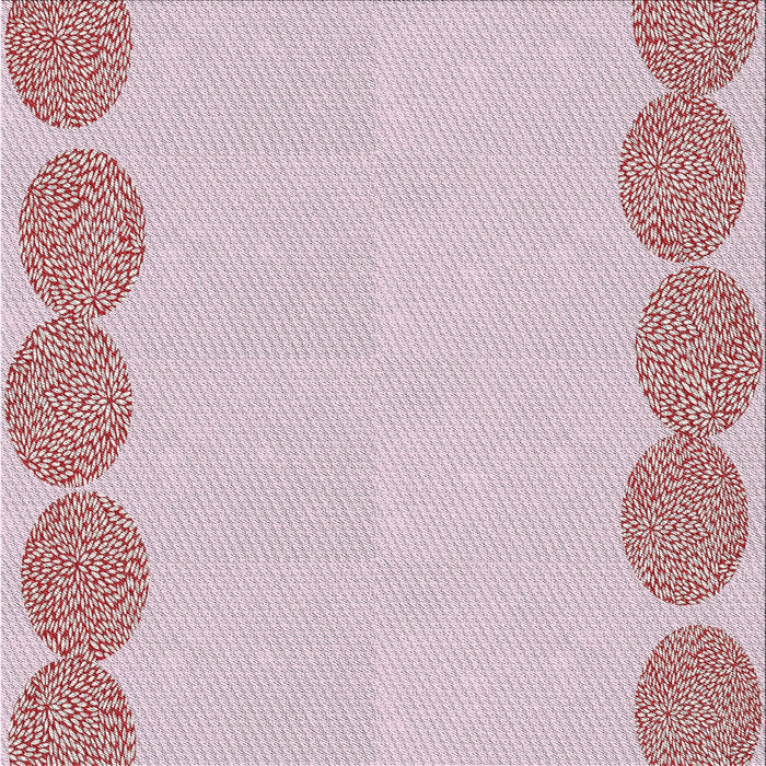 Square Patterned Blush Pink Novelty Rug, pat2818