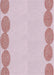 Machine Washable Transitional Blush Pink Rug, wshpat2818