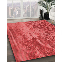 Patterned Red Rug, pat2819rd