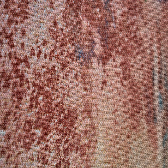 Square Patterned Fire Brick Red Novelty Rug, pat2819