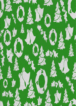 Patterned Jade Green Novelty Rug, pat281