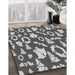 Machine Washable Transitional Cloud Gray Rug in a Family Room, wshpat282gry