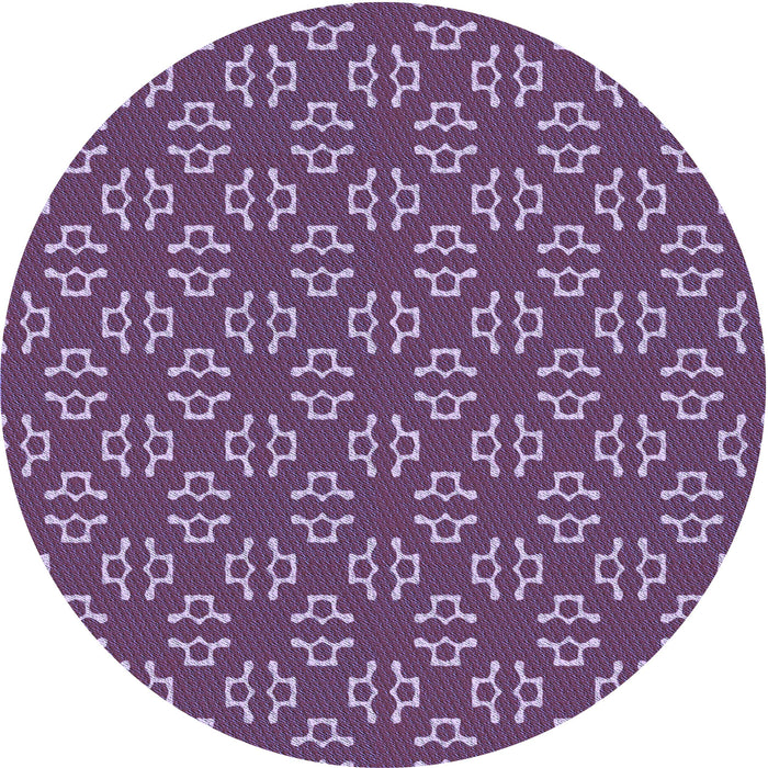 Square Patterned Lilac Purple Rug, pat2820blu