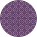 Square Patterned Lilac Purple Rug, pat2820blu