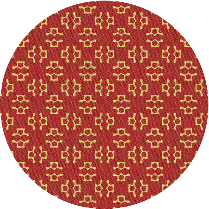 Square Machine Washable Transitional Neon Orange Rug in a Living Room, wshpat2820brn