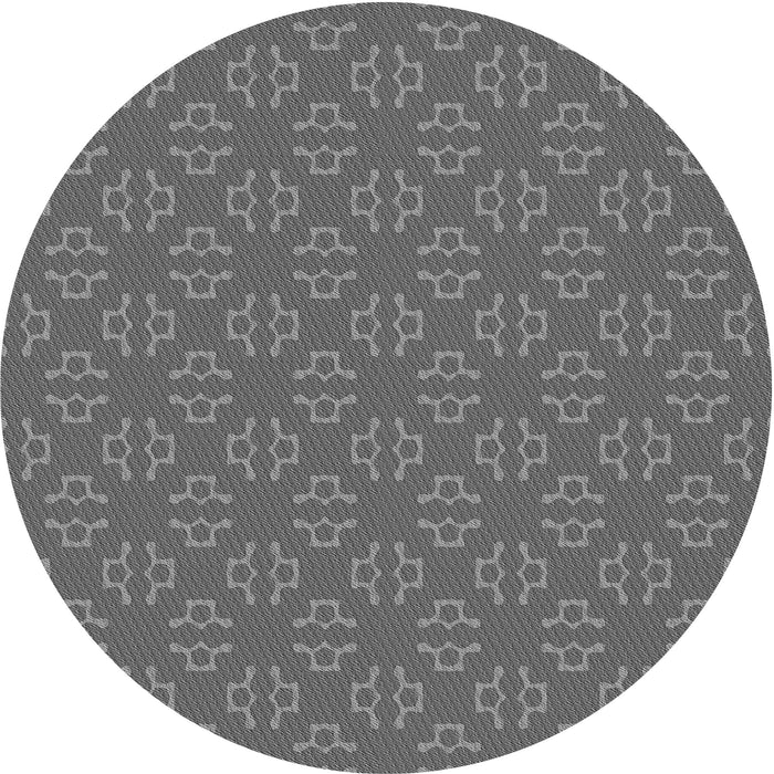 Square Patterned Gray Rug, pat2820gry