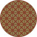 Square Machine Washable Transitional Copper Brown Rug in a Living Room, wshpat2820lblu