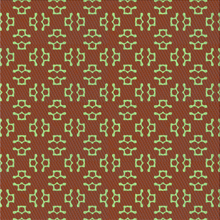 Round Patterned Copper Brown Rug, pat2820lblu