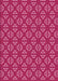 Machine Washable Transitional Raspberry Red Rug, wshpat2820pur