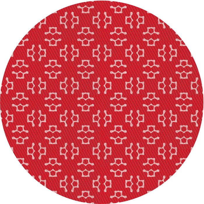 Square Machine Washable Transitional Red Rug in a Living Room, wshpat2820rd