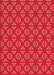 Patterned Red Rug, pat2820rd