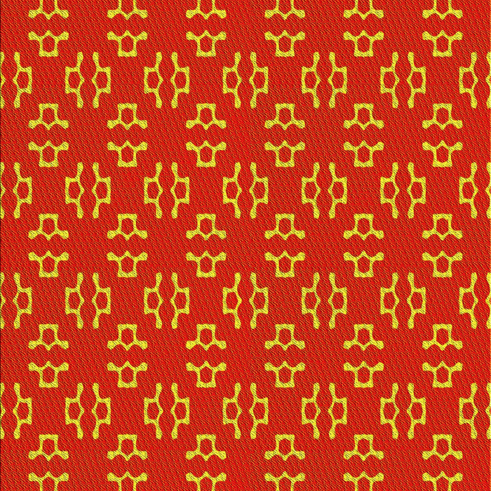 Patterned Neon Orange Rug, pat2820yw