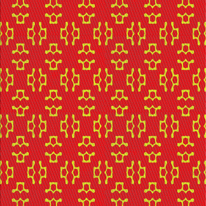 Patterned Orange Novelty Rug, pat2820