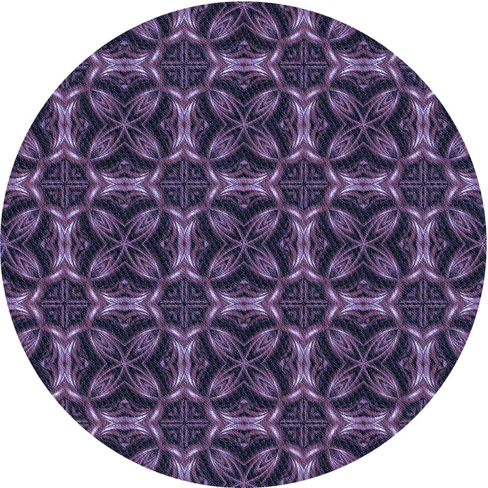 Square Patterned Purple Sage Bush Purple Rug, pat2821blu
