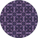 Square Patterned Purple Sage Bush Purple Rug, pat2821blu