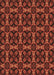 Patterned Mahogany Brown Rug, pat2821brn