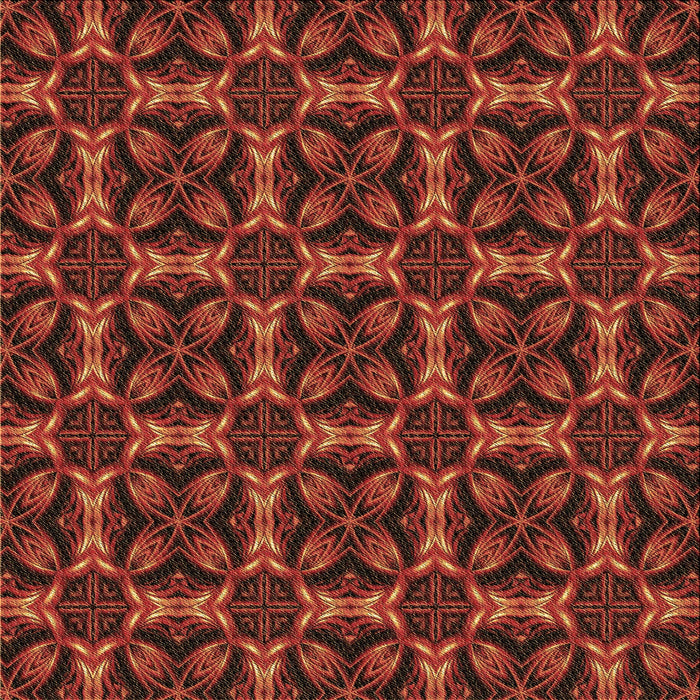 Round Patterned Mahogany Brown Rug, pat2821brn