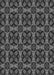 Machine Washable Transitional Charcoal Black Rug, wshpat2821gry