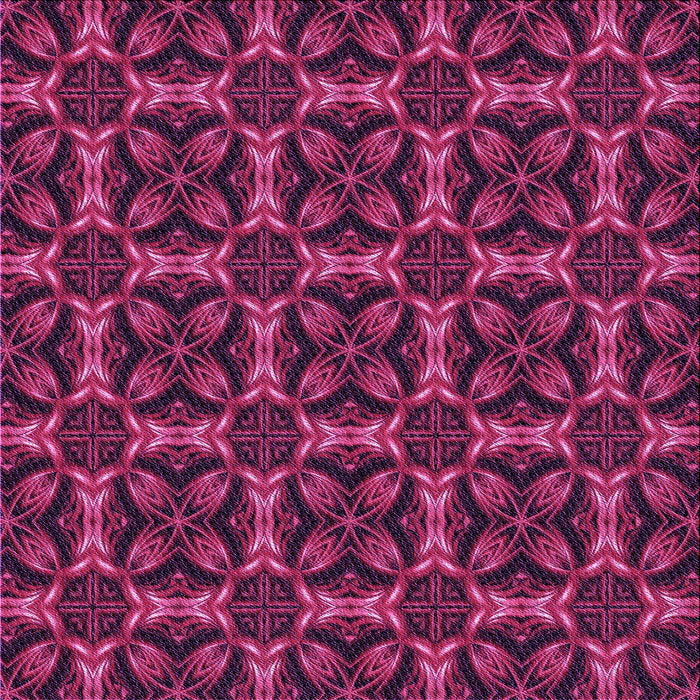 Round Patterned Dark Pink Rug, pat2821pur