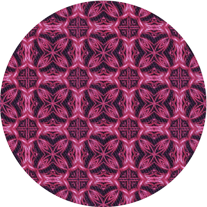 Square Machine Washable Transitional Dark Pink Rug in a Living Room, wshpat2821pur