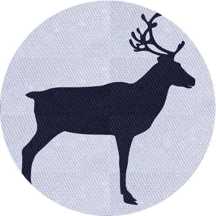 Square Patterned Lavender Blue Rug, pat2822blu