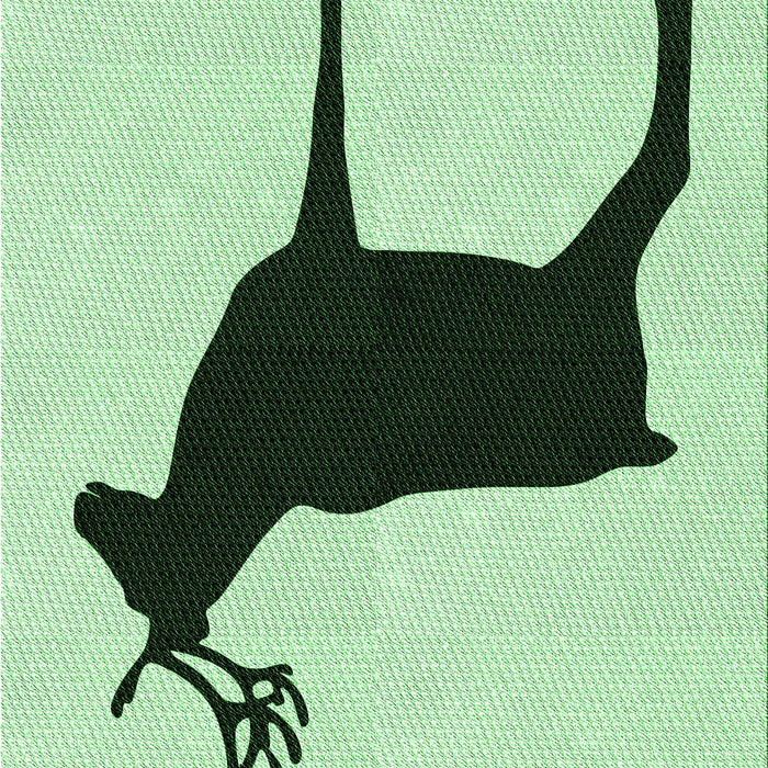 Machine Washable Transitional Mint Green Rug, wshpat2822grn