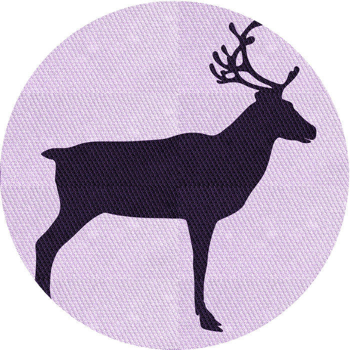 Square Patterned Purple Flower Purple Rug, pat2822pur