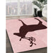 Machine Washable Transitional Light Rose Pink Rug in a Family Room, wshpat2822rd