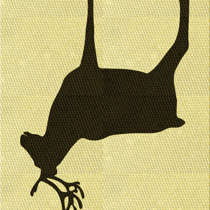 Machine Washable Transitional Sun Yellow Rug, wshpat2822yw