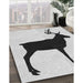 Machine Washable Transitional White Smoke Rug in a Family Room, wshpat2822