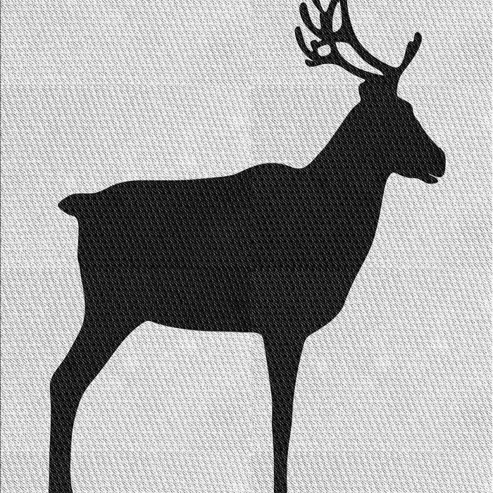 Patterned Off-White Novelty Rug, pat2822