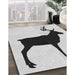 Patterned Off-White Novelty Rug in Family Room, pat2822
