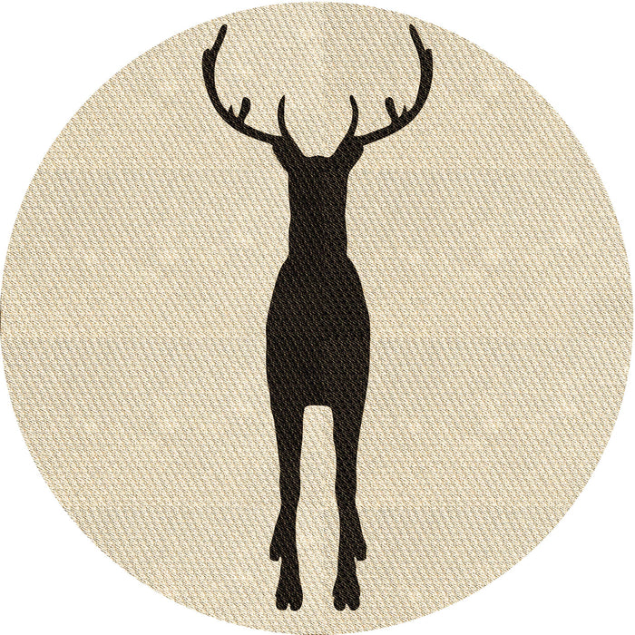 Square Patterned Moccasin Beige Rug, pat2823brn