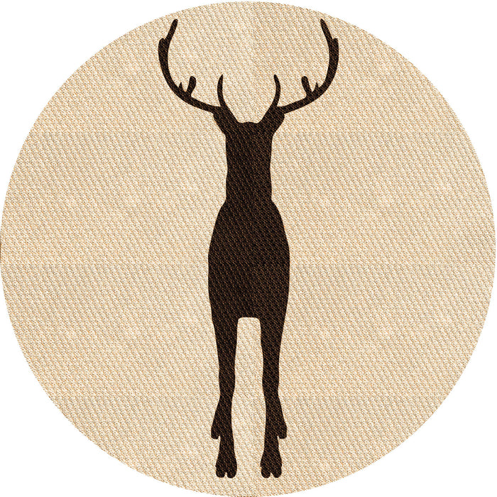 Square Patterned Peru Brown Rug, pat2823org