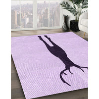 Patterned Orchid Purple Rug, pat2823pur