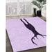 Patterned Orchid Purple Rug in Family Room, pat2823pur