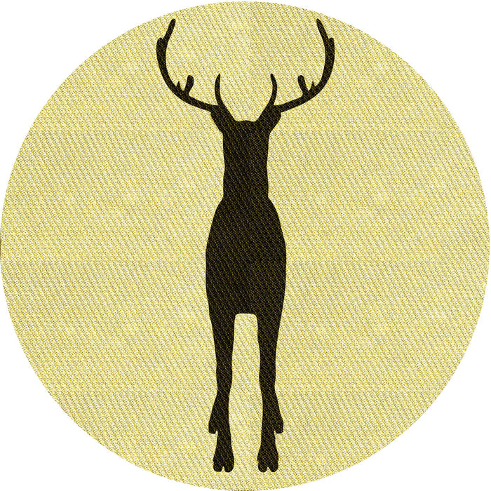 Square Patterned Sun Yellow Rug, pat2823yw