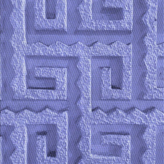 Machine Washable Transitional Purple Mimosa Purple Rug, wshpat2824blu