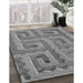 Patterned Ash Gray Rug in Family Room, pat2824gry