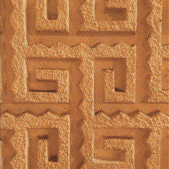 Patterned Orange Red Orange Rug, pat2824org