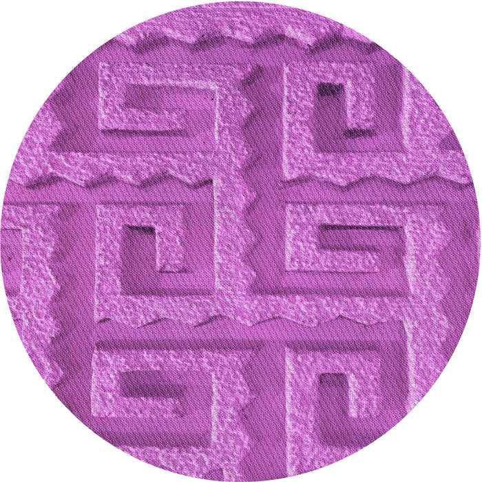 Square Machine Washable Transitional Bright Neon Pink Purple Rug in a Living Room, wshpat2824pur