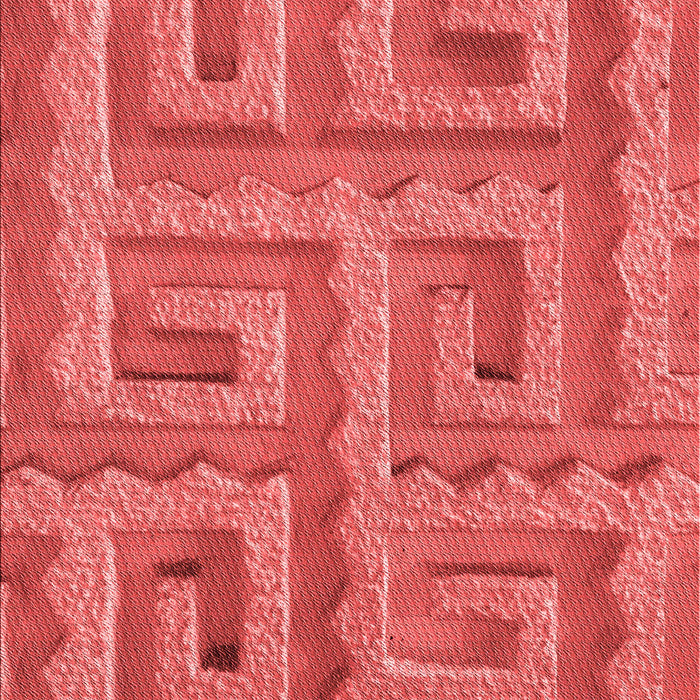 Patterned Red Rug, pat2824rd