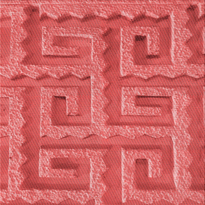 Round Machine Washable Transitional Red Rug, wshpat2824rd