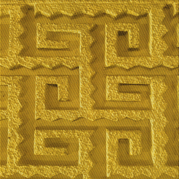 Round Patterned Dark Bisque Brown Rug, pat2824yw