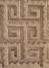 Patterned Saddle Brown Novelty Rug, pat2824