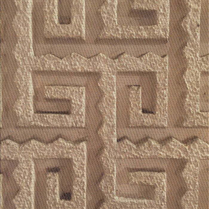 Patterned Saddle Brown Novelty Rug, pat2824